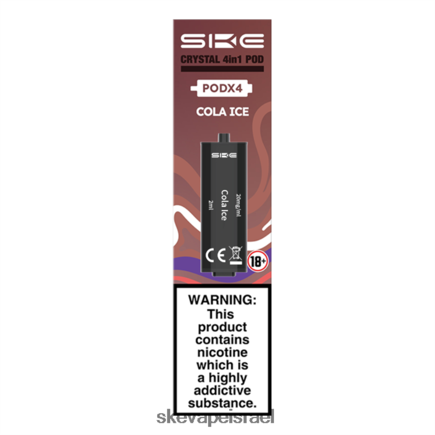 SKE Crystal Vape | קריסטל 2400 4 ב-1 תרמילים מלאים מראש - 4pk SKE טעמים שונים P884R0100